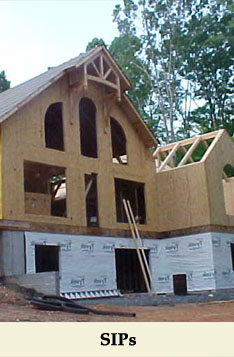 Structural Insulated Panels or SIPs offer superior energy efficiency